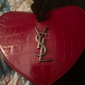 Authentic YSL Heart Shaped purse
